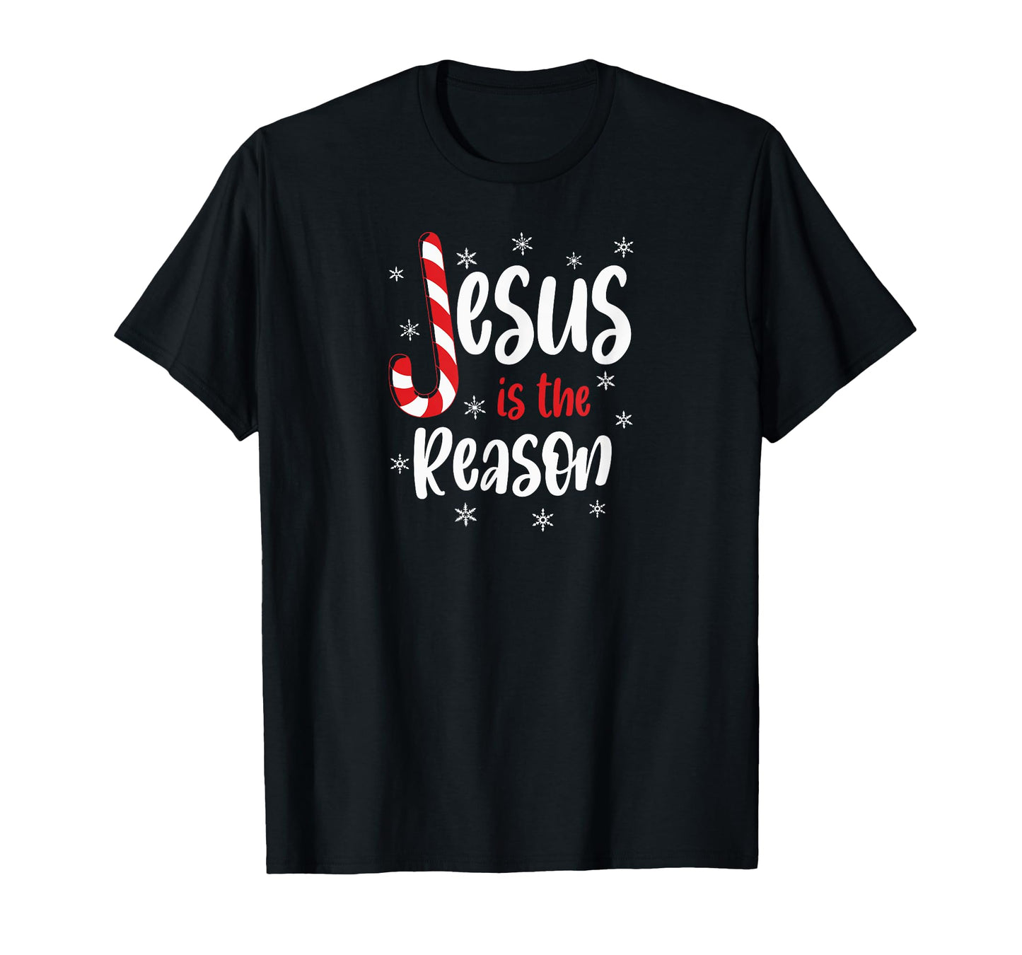 Christian Jesus Is The Reason Candy Cane Religious T-Shirt