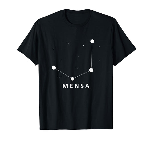 Mensa Constellation Galaxies Astrology Horoscope T-Shirt