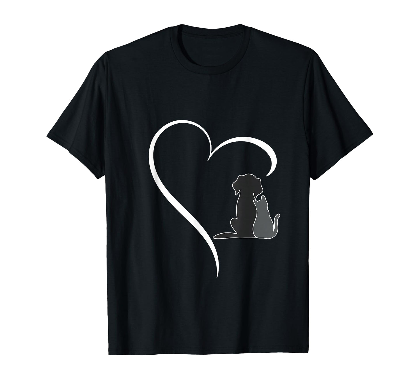 Dog and Cat Heart Pet Lover T-Shirt