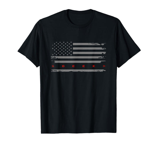 American Flag Soccer Apparel - Soccer Women Kids Men T-Shirt