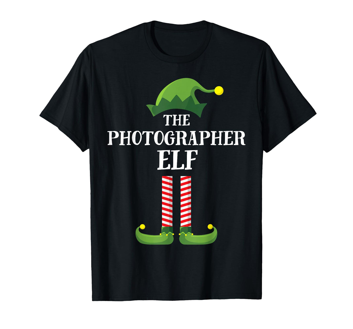 Photographer Elf Matching Family Group Christmas Party PJ T-Shirt