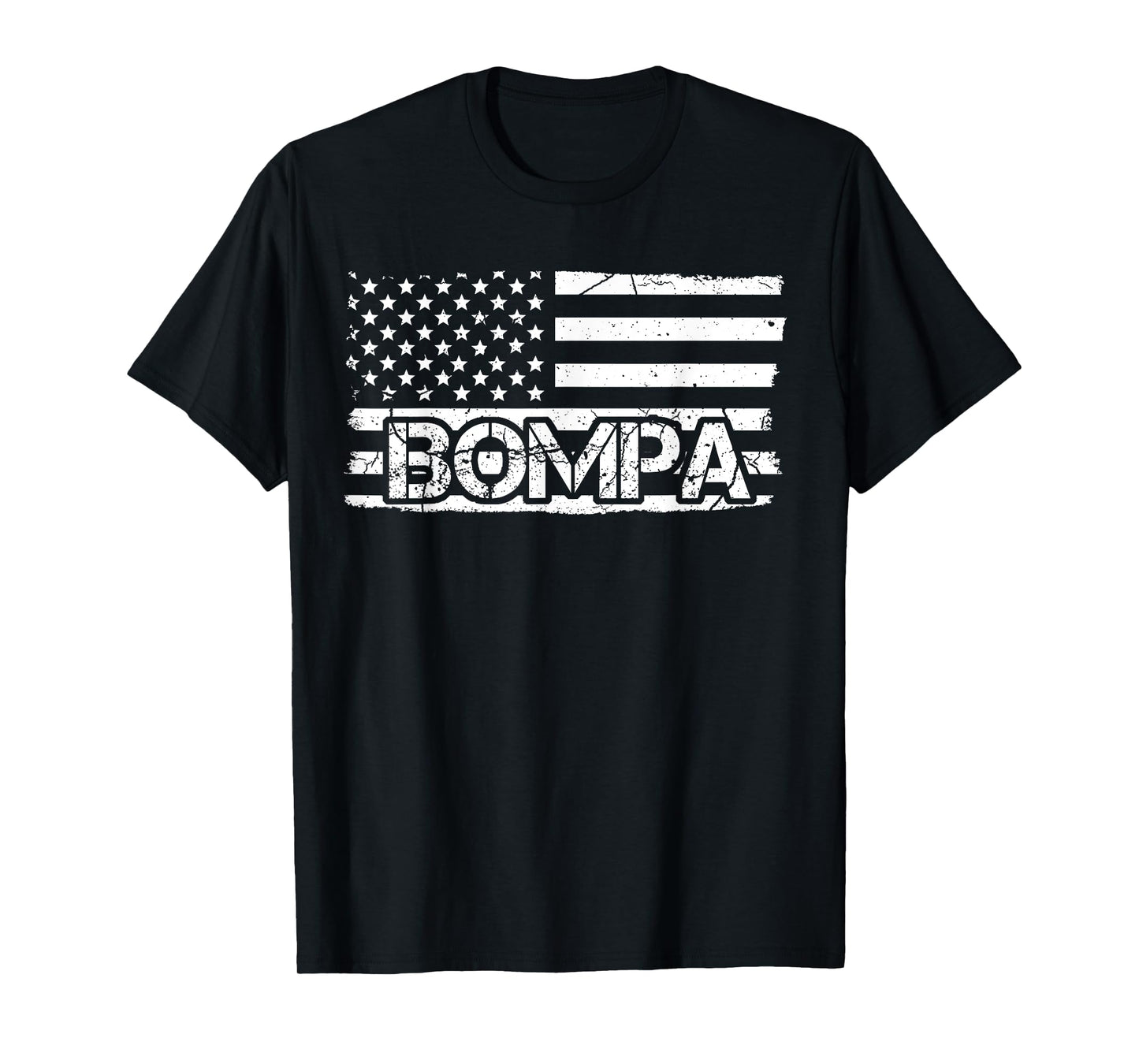 Bompa American Flag Father's Day Grandpa Gift T-Shirt