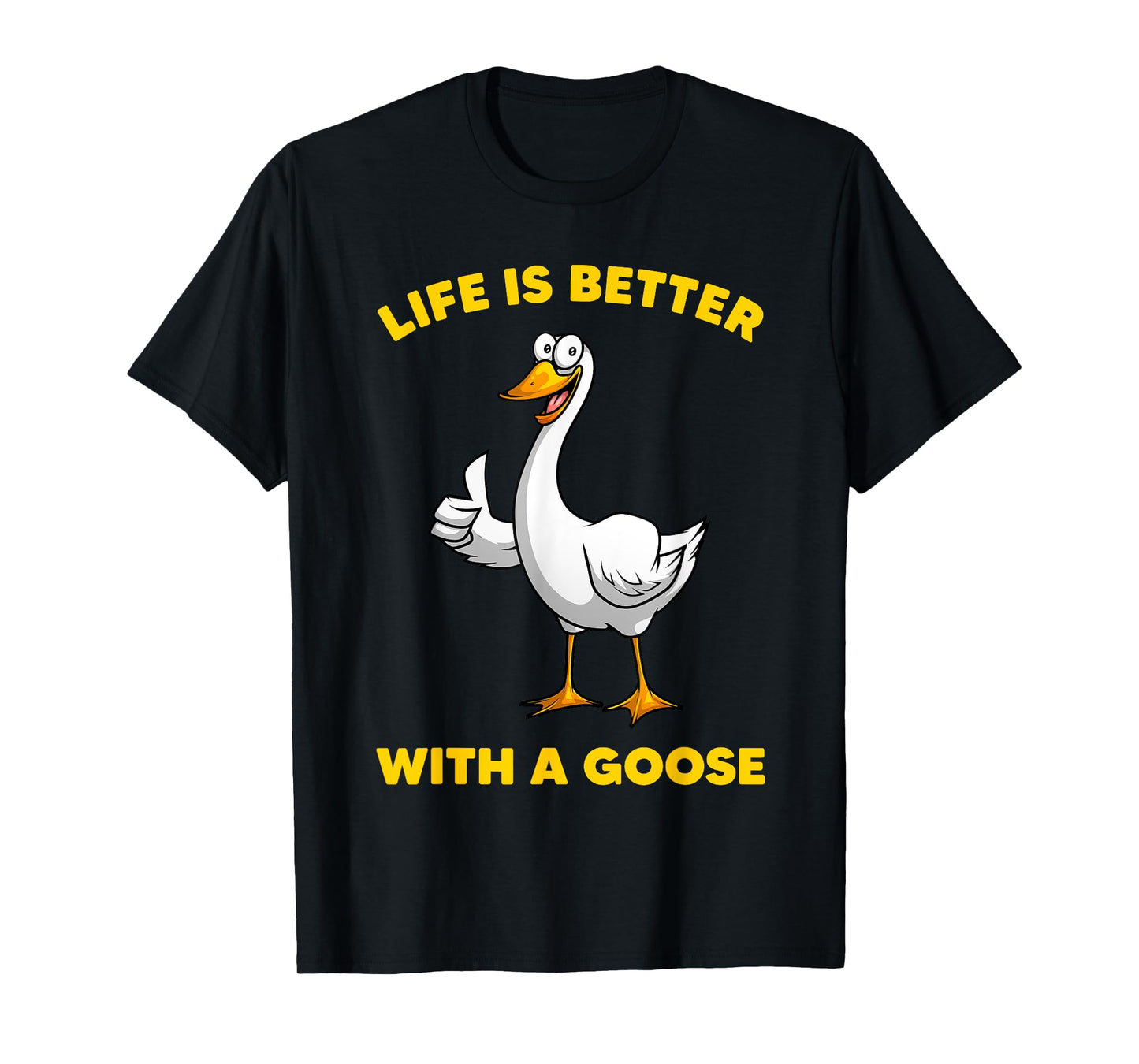 Cute Goose Design For Men Women Toddler Grey White Goose Fan T-Shirt