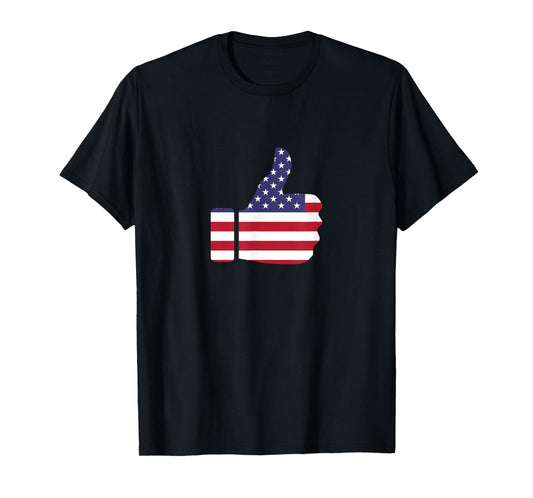 Thumbs Up American Patriotic T-Shirt T-Shirt