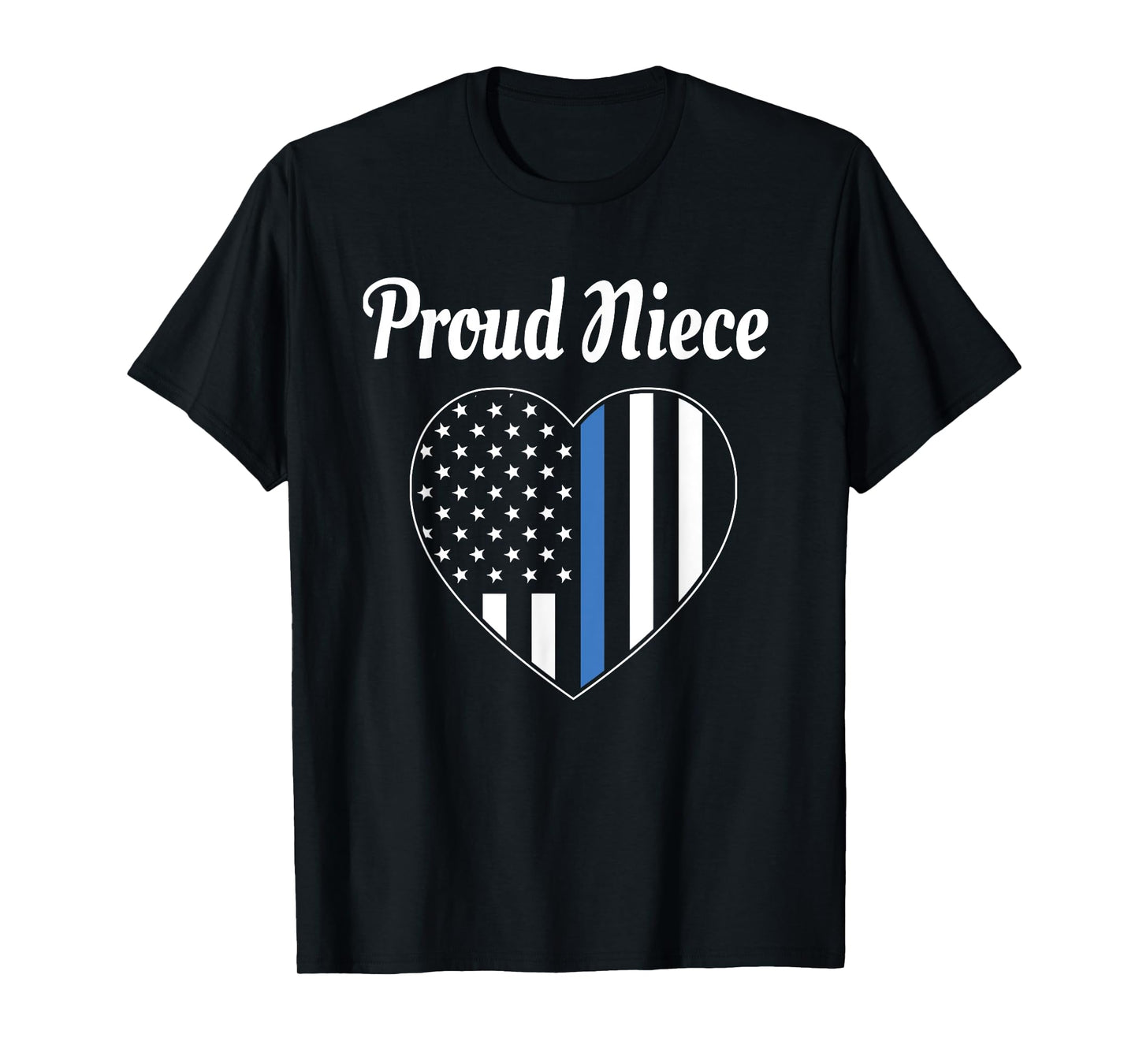 Proud Niece of Police Officer - Law Enforcement Support T-Shirt