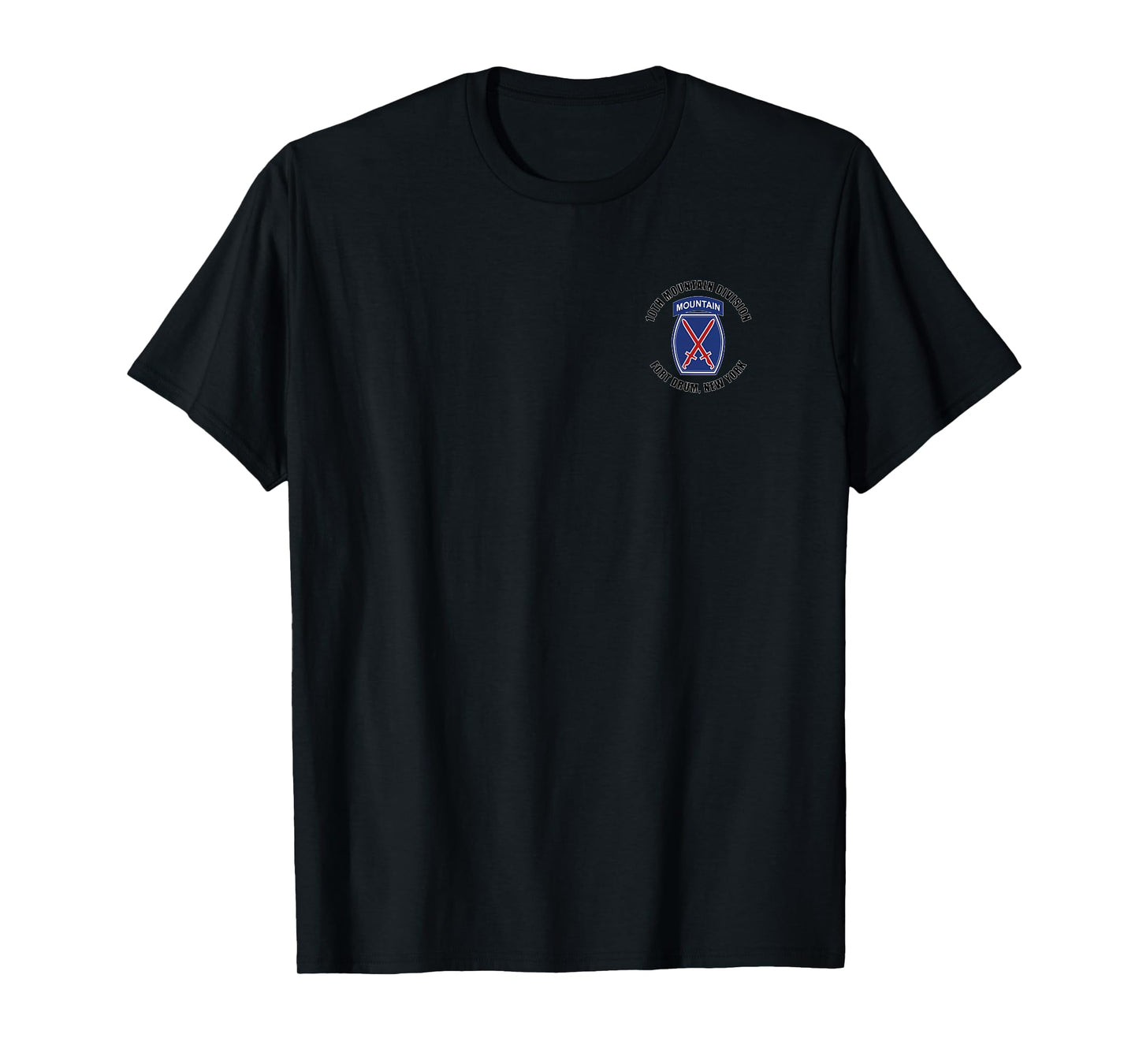 10th Mountain Division Fort Drum New York Veteran Infantry T-Shirt