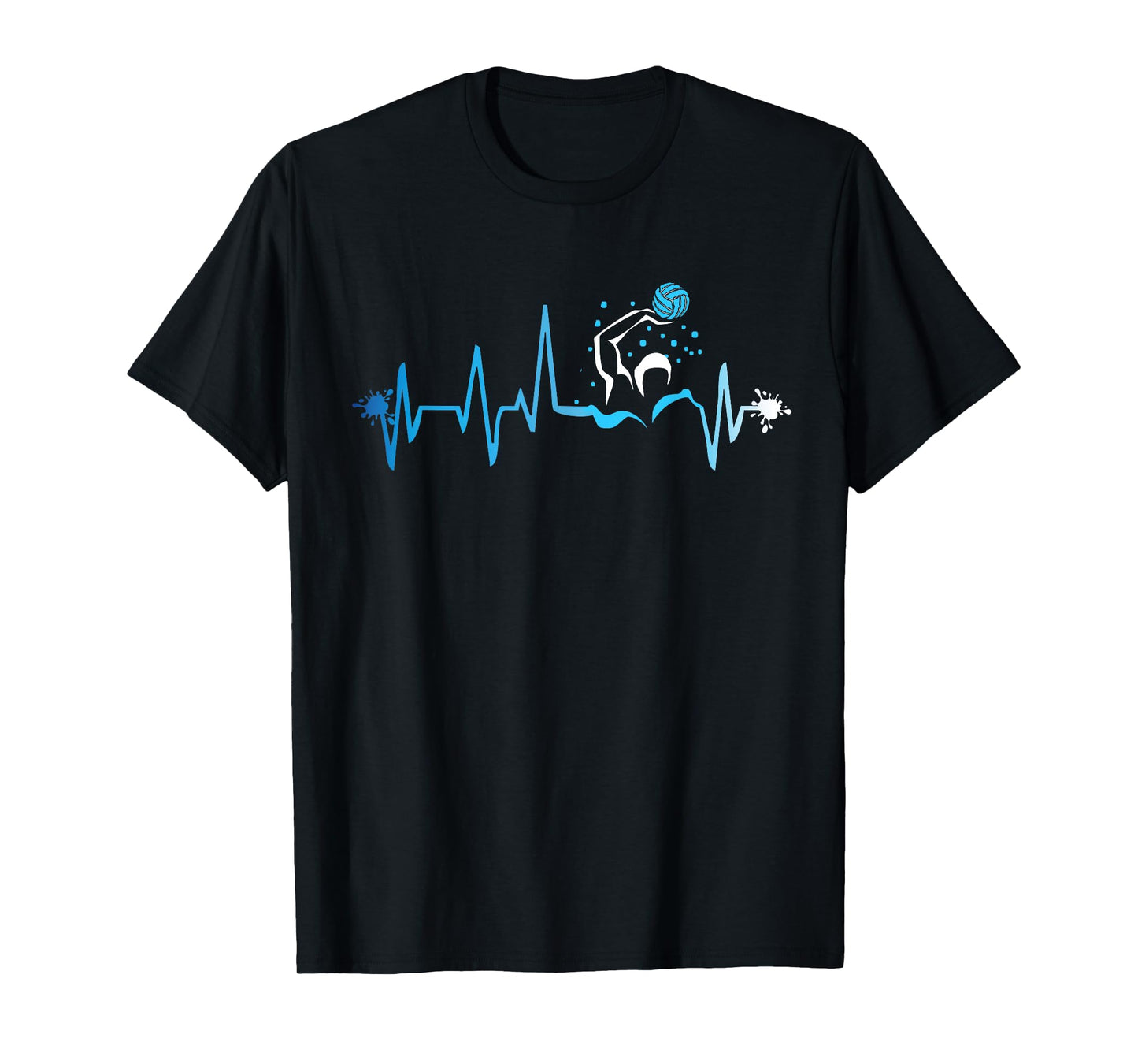 Water Polo Heart Beat Graphic Shirt Player Fan Team Gift T-Shirt