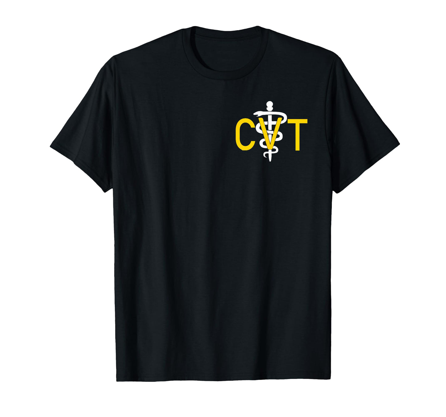 Certified Veterinary Technician CVT Caduceus Pocket Graphic T-Shirt