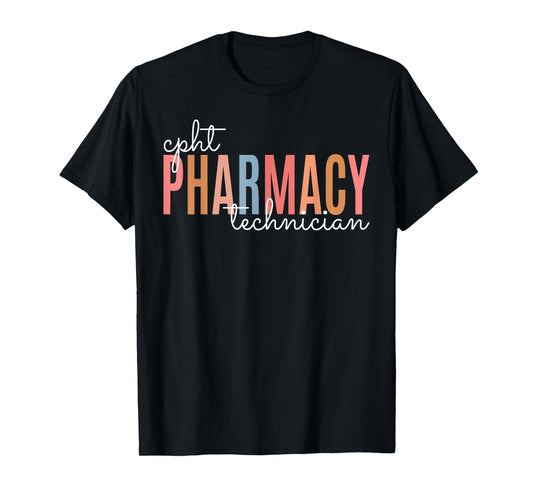 CPHT Certified Pharmacy Technician Tech Teams Medication T-Shirt