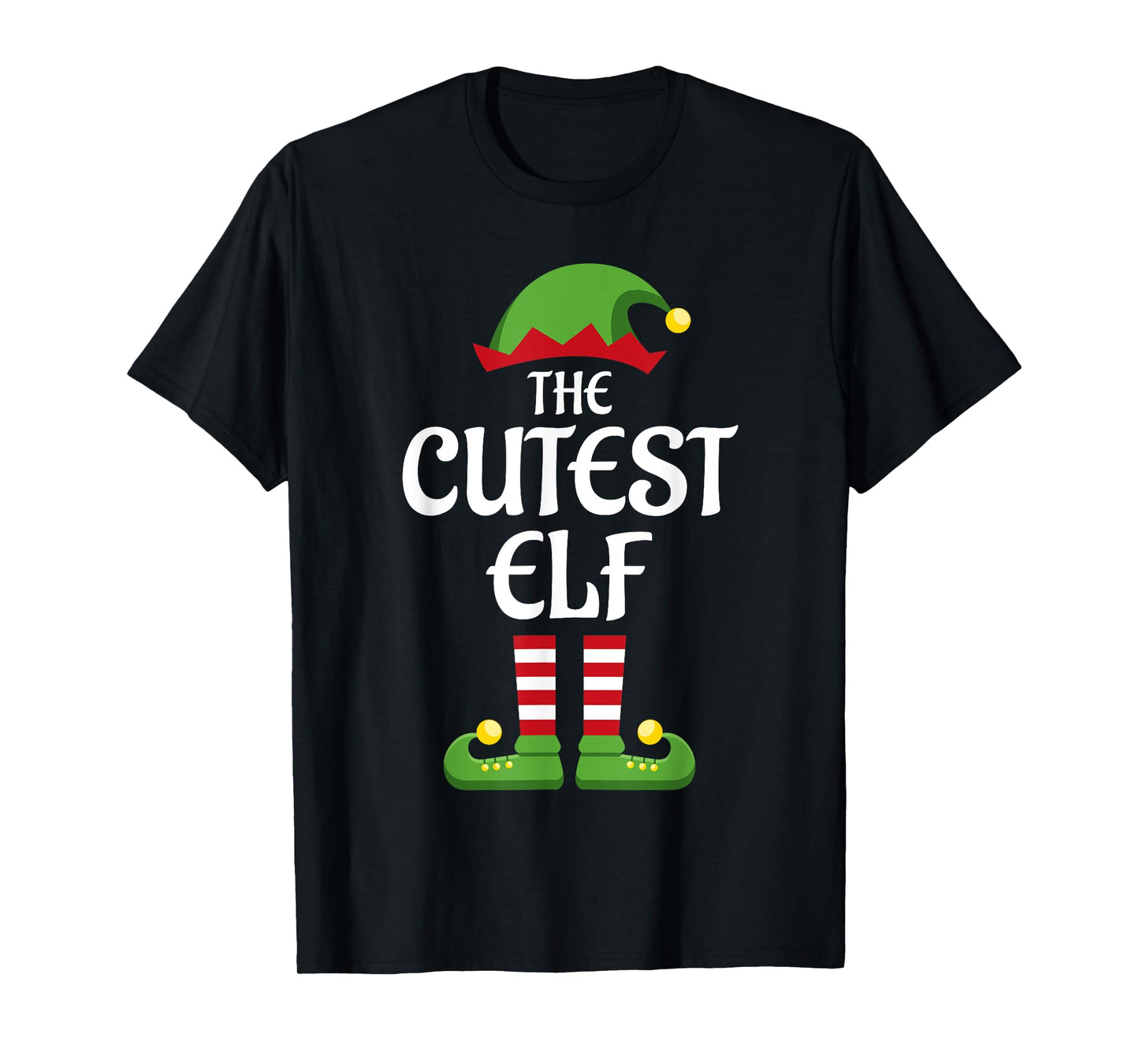 Cutest Elf Family Matching Group Christmas Cute T-Shirt