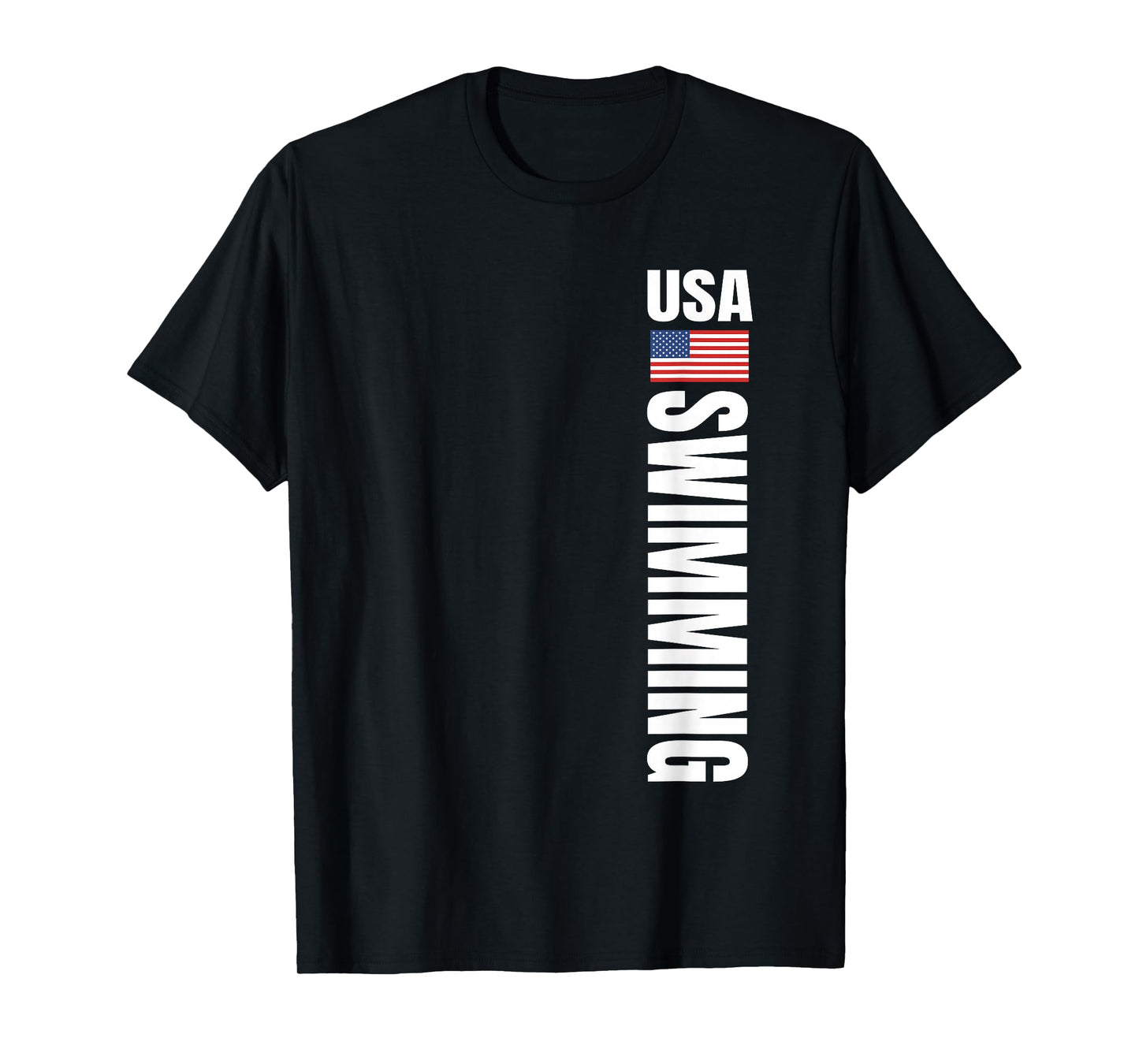 USA Swimming American Flag Swim Sport Team T-Shirt