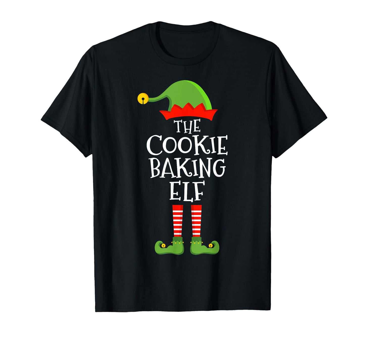 Cookie baking elf funny christmas matching family pajama T-Shirt