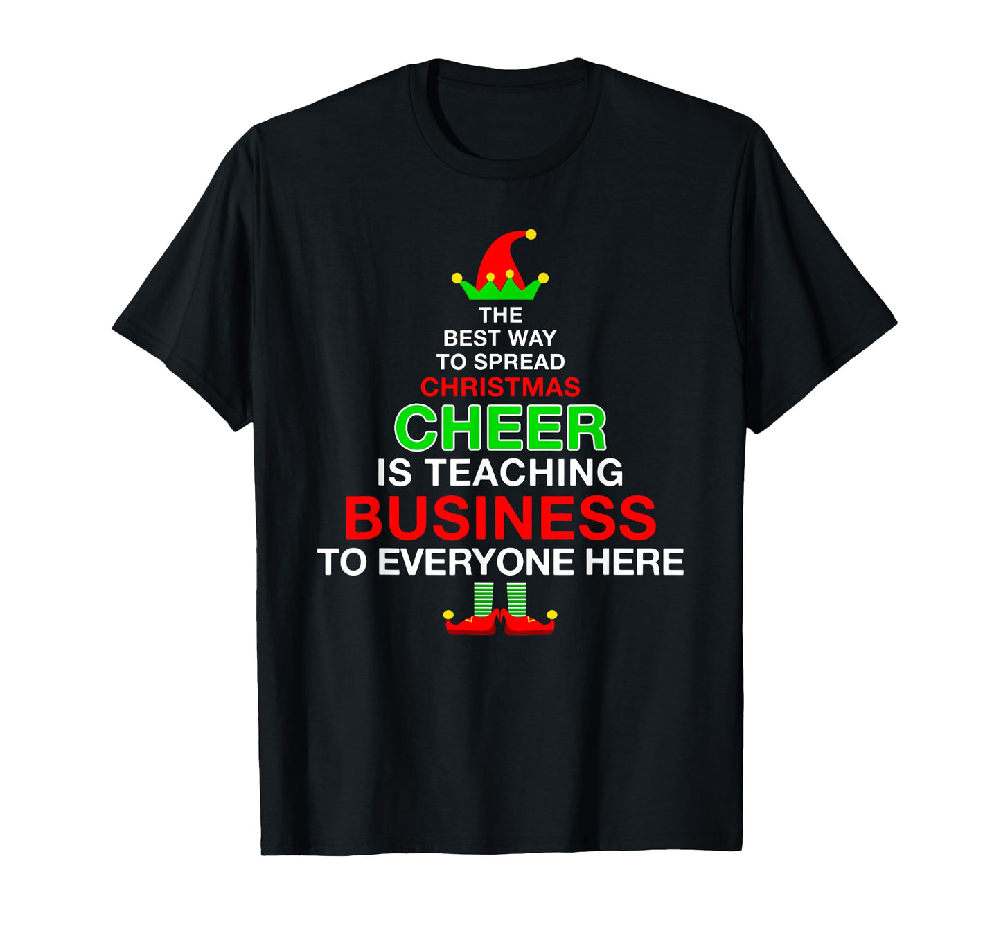 Funny Christmas Pajamas T-shirt For Business Teacher T-Shirt for Men Women