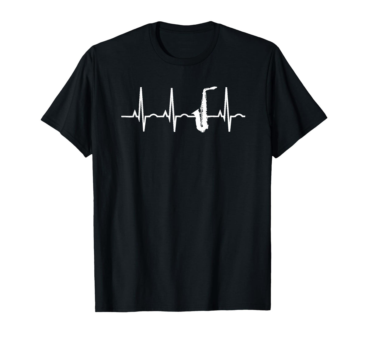 Saxophone Player Shirt - Saxophone Heartbeat Apparel T-Shirt