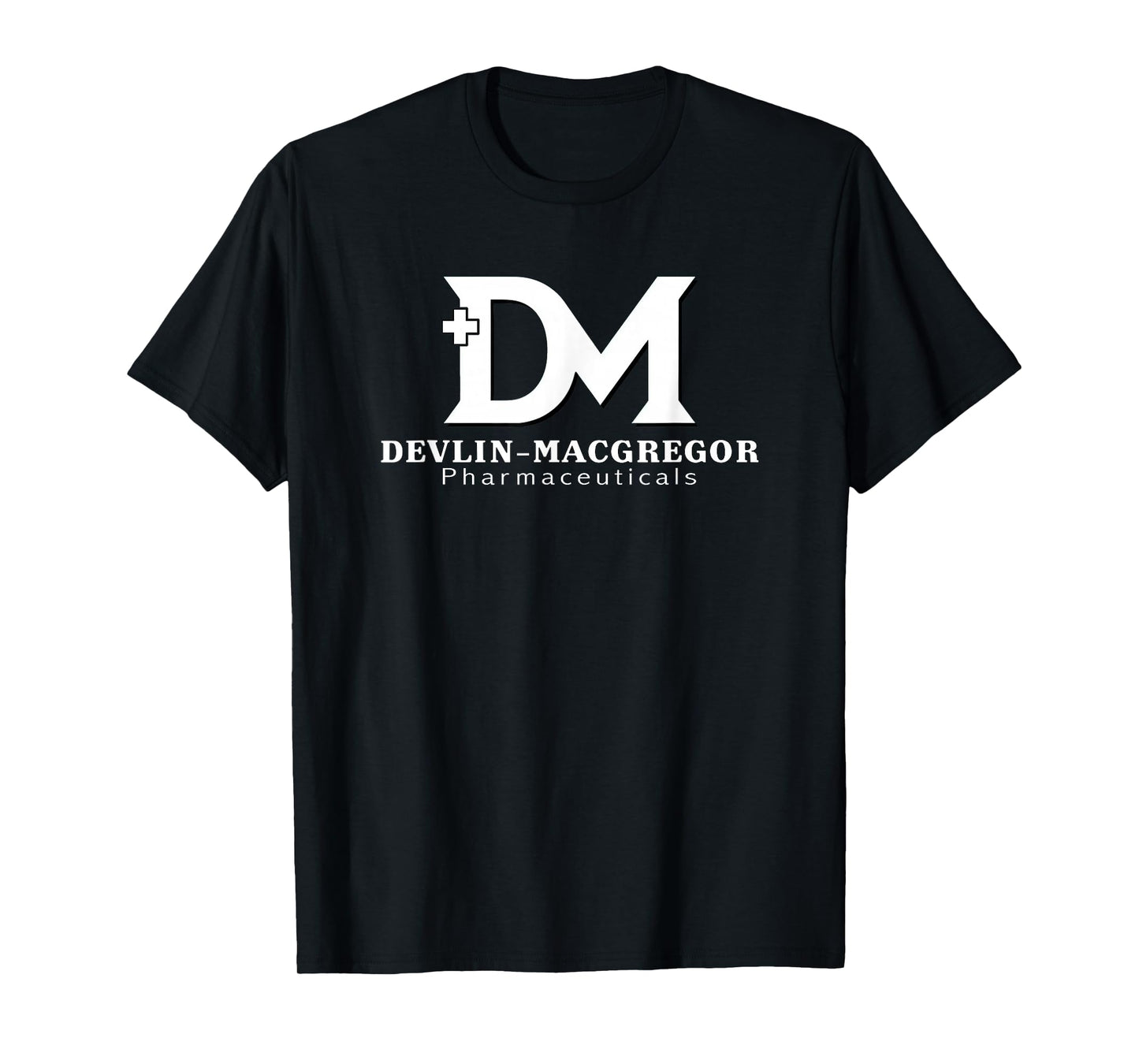 Aura Apparel Unisex-Adults & Kids Black Modern Medicine Retro T-Shirt