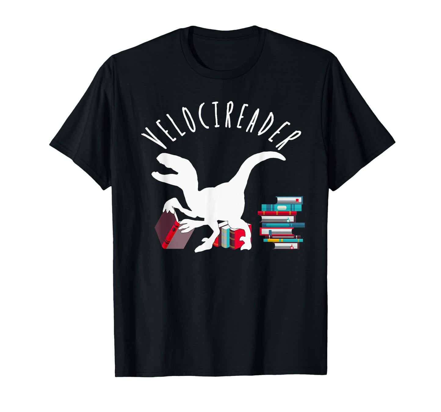 Velocireader Awesome Dinosaur Velociraptor Back To School T-Shirt