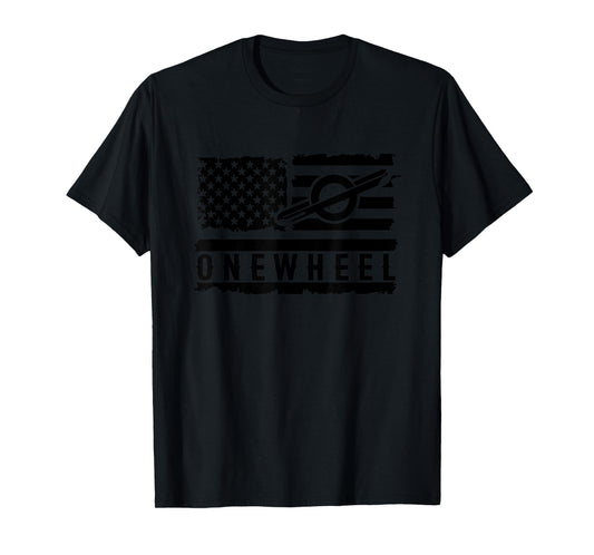 Onewheel American Flag Design Electric Board Rider Patriotic T-Shirt