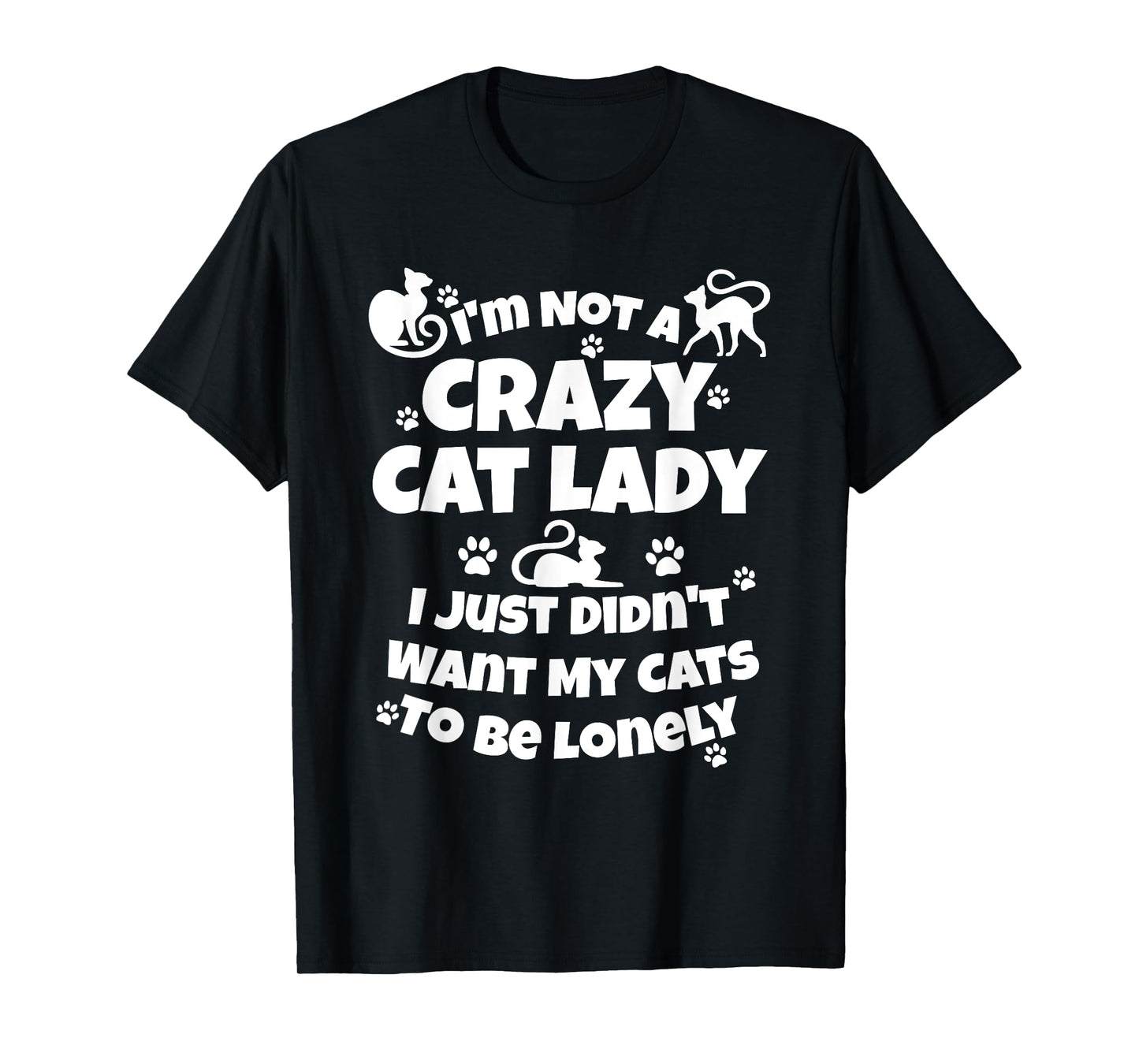 Not A Crazy Cat Lady Funny Cat Lover Gift T-Shirt For Women