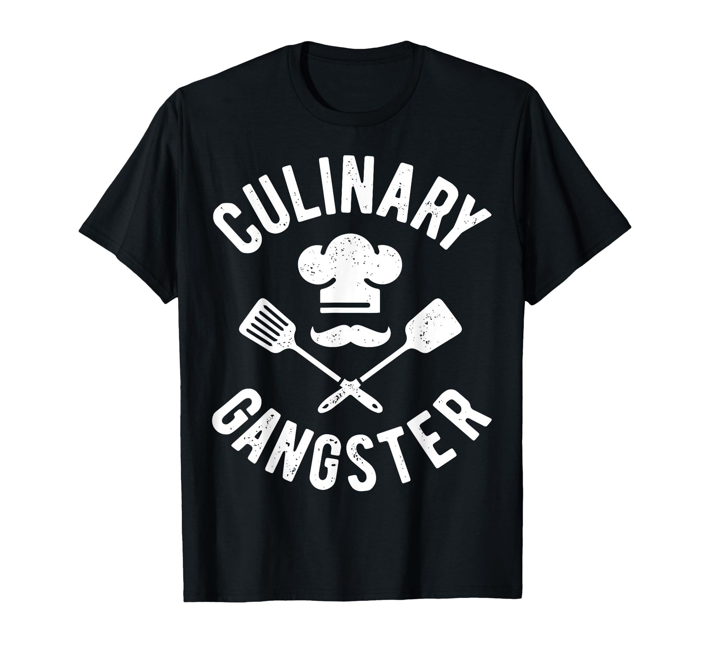 Chef Culinary Gangster Men Women Cook Cooking Hat Vintage T-Shirt