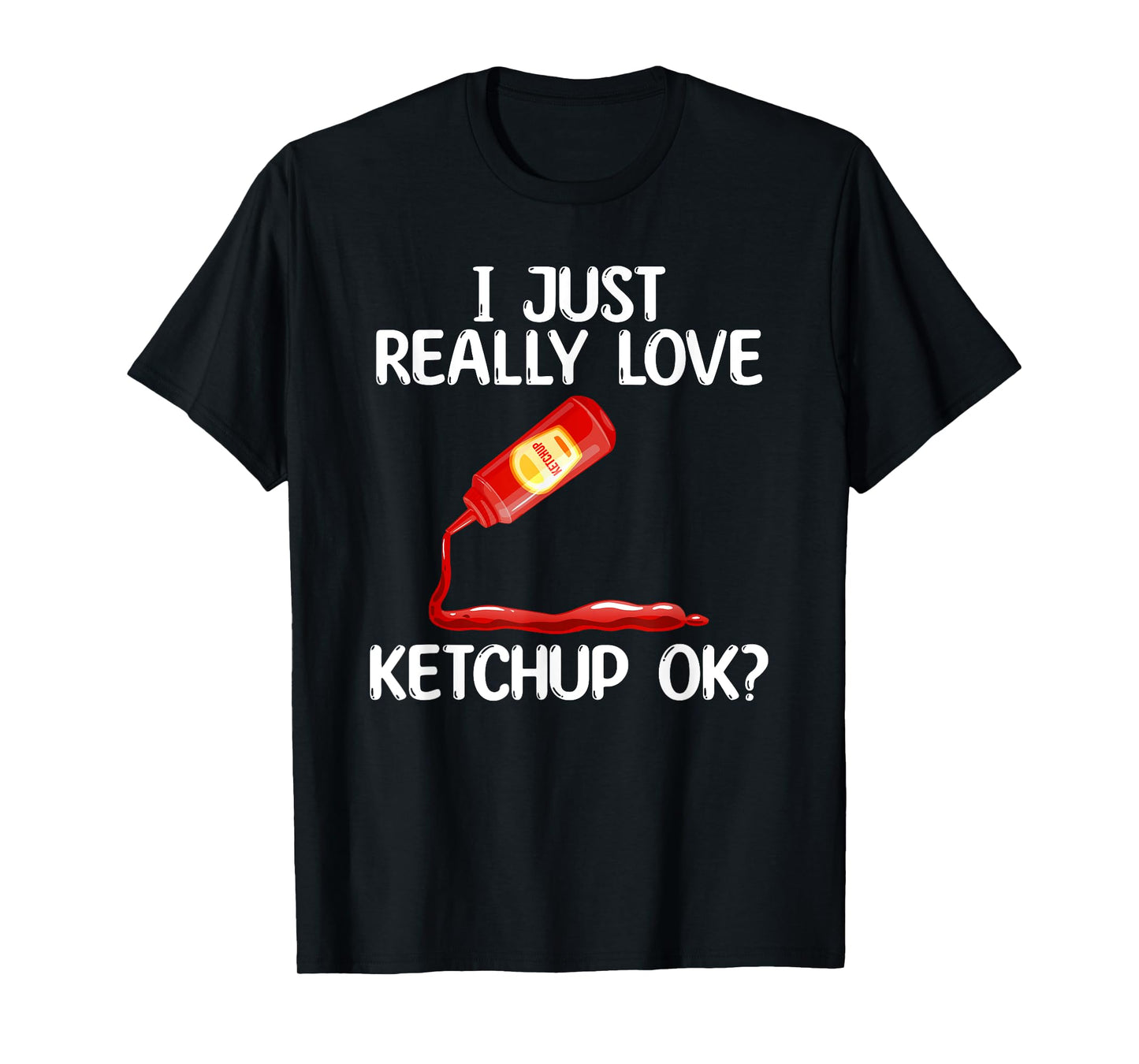 Cool Ketchup For Men Women Mustard Catsup Condiment Foodie T-Shirt