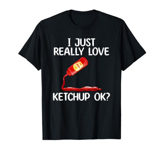 Cool Ketchup For Men Women Mustard Catsup Condiment Foodie T-Shirt