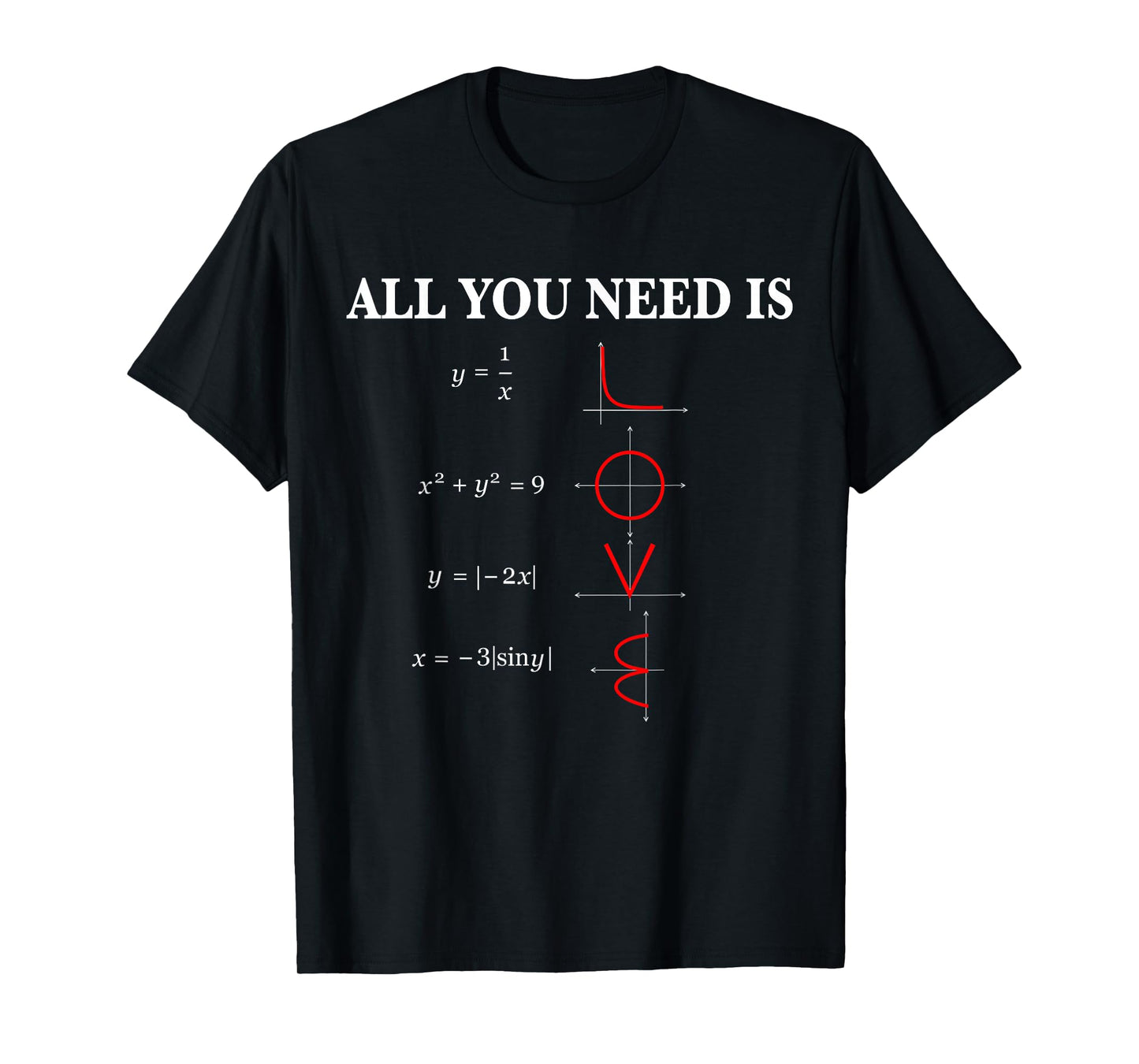 All You Need is Love Math T-Shirt