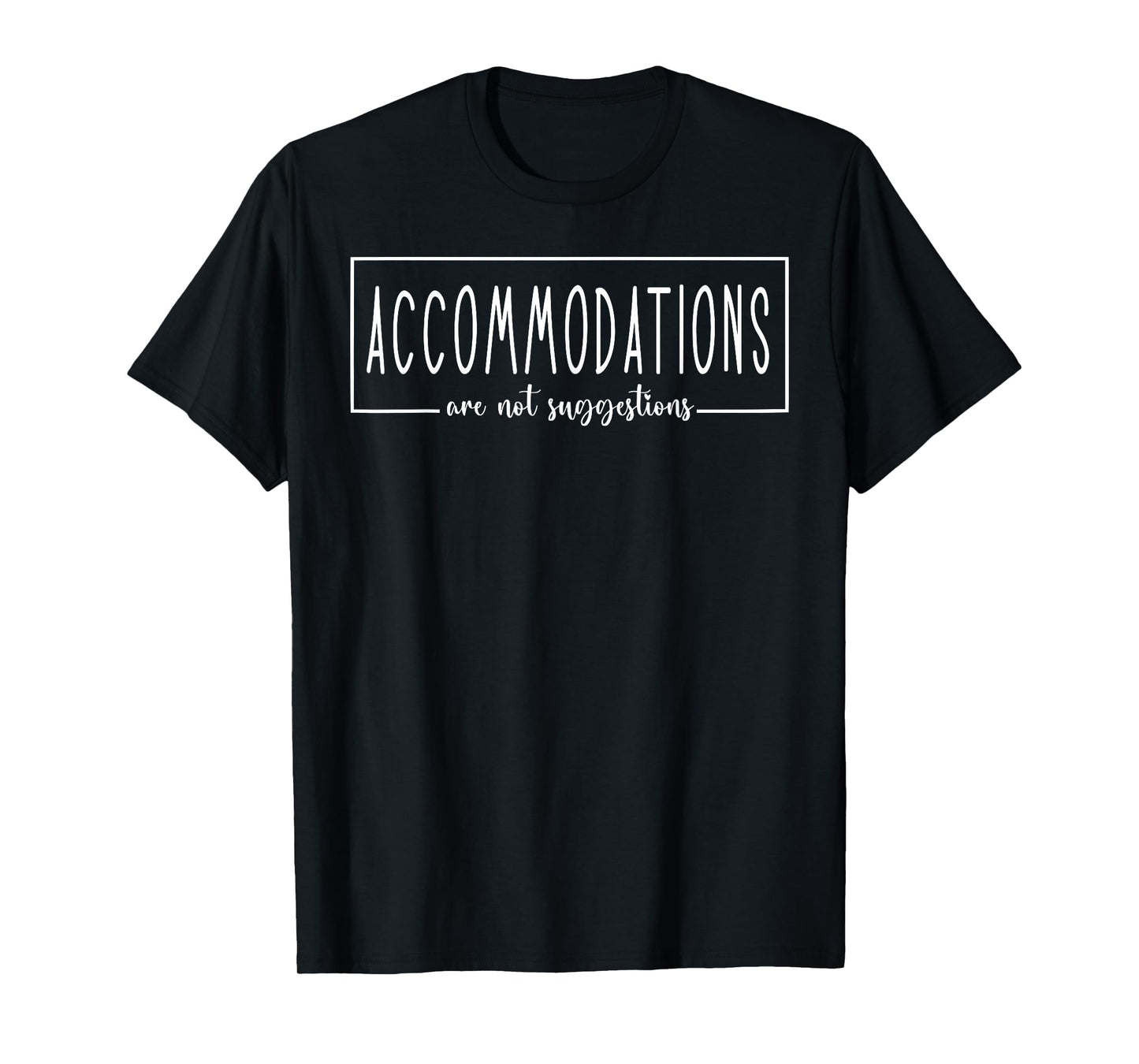 Retro Accommodations are Not Suggestions SPED Teacher T-Shirt