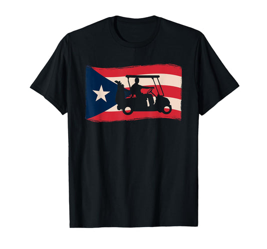 Puerto Rico Golf Cart | puerto rico golf flag T-Shirt