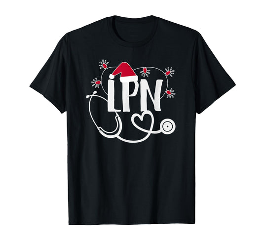 Cute Christmas Nurse - LPN Christmas T-Shirt