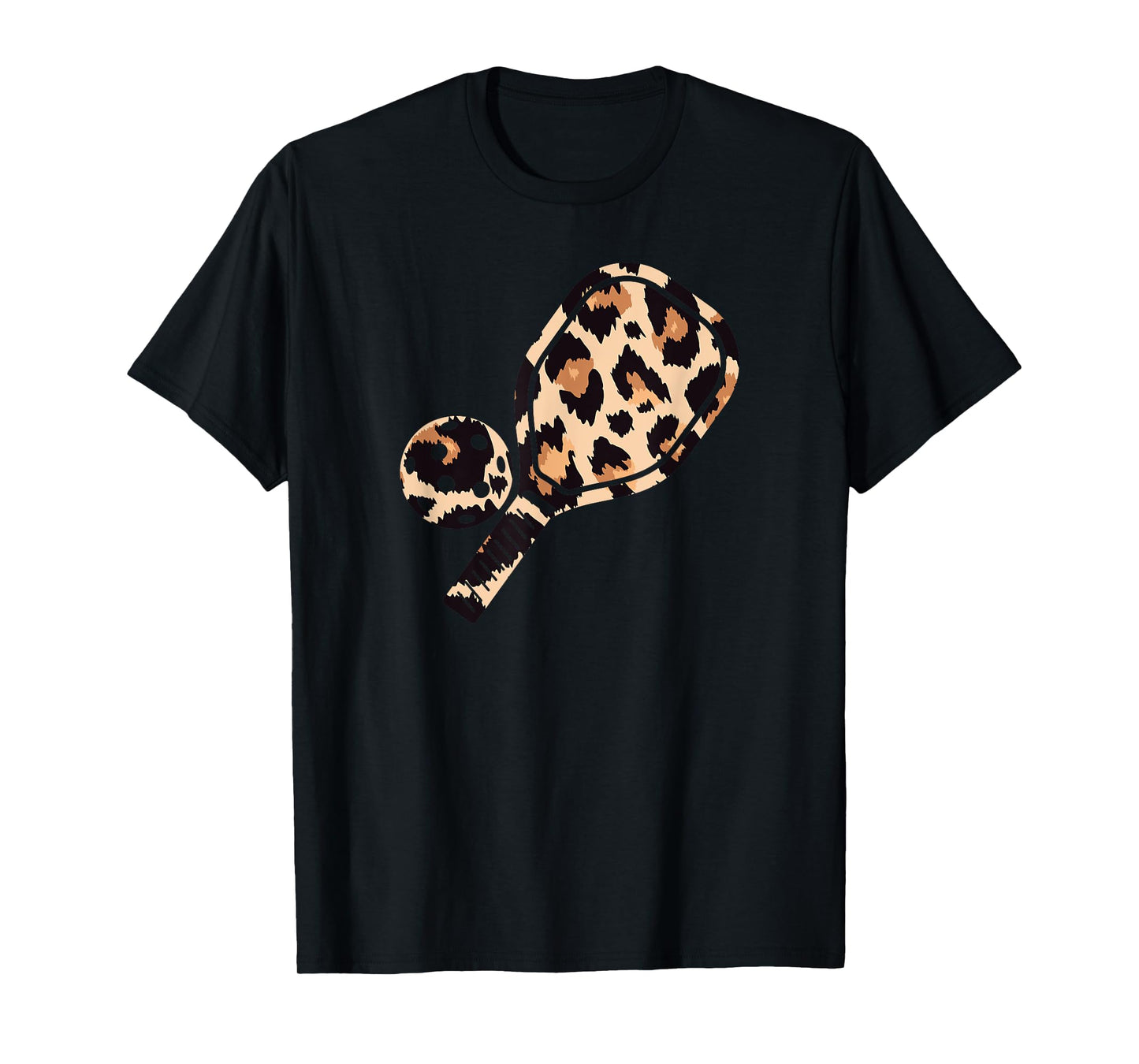 Cheetah Leopard Pickleball Paddleball Sports Mom Dad Funny T-Shirt