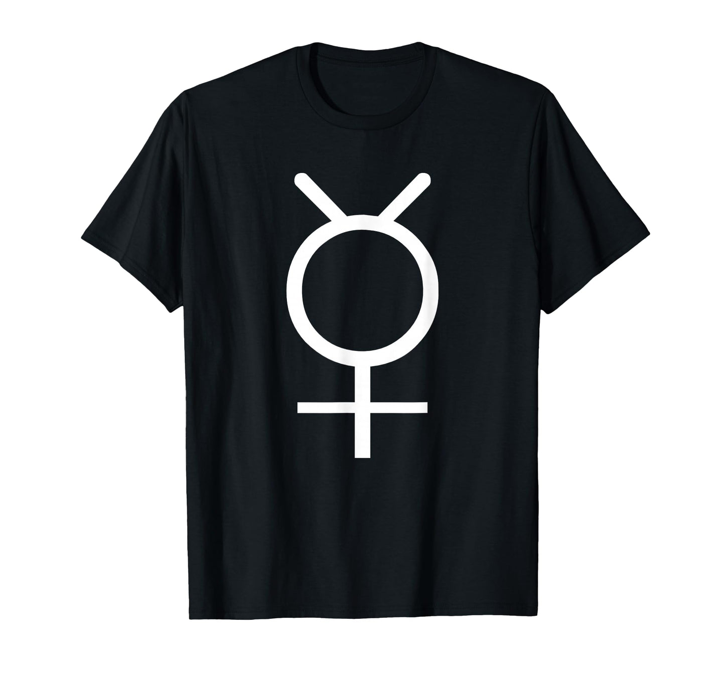 Planet Mercury Logo Astrology Symbol White T-Shirt