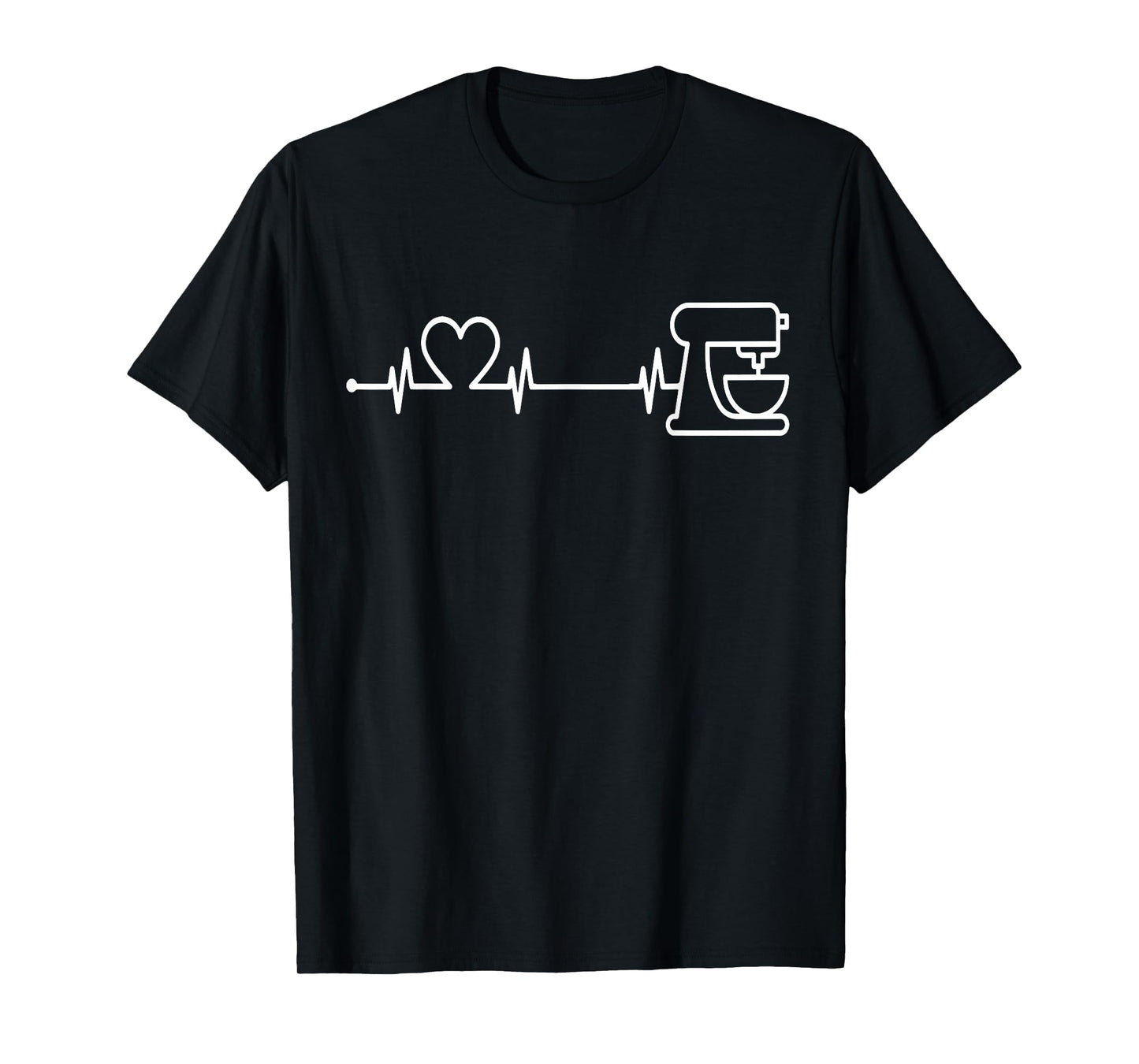 Baking Heartbeat Shirt Bakery Pastry Baker Baking Lover T-Shirt