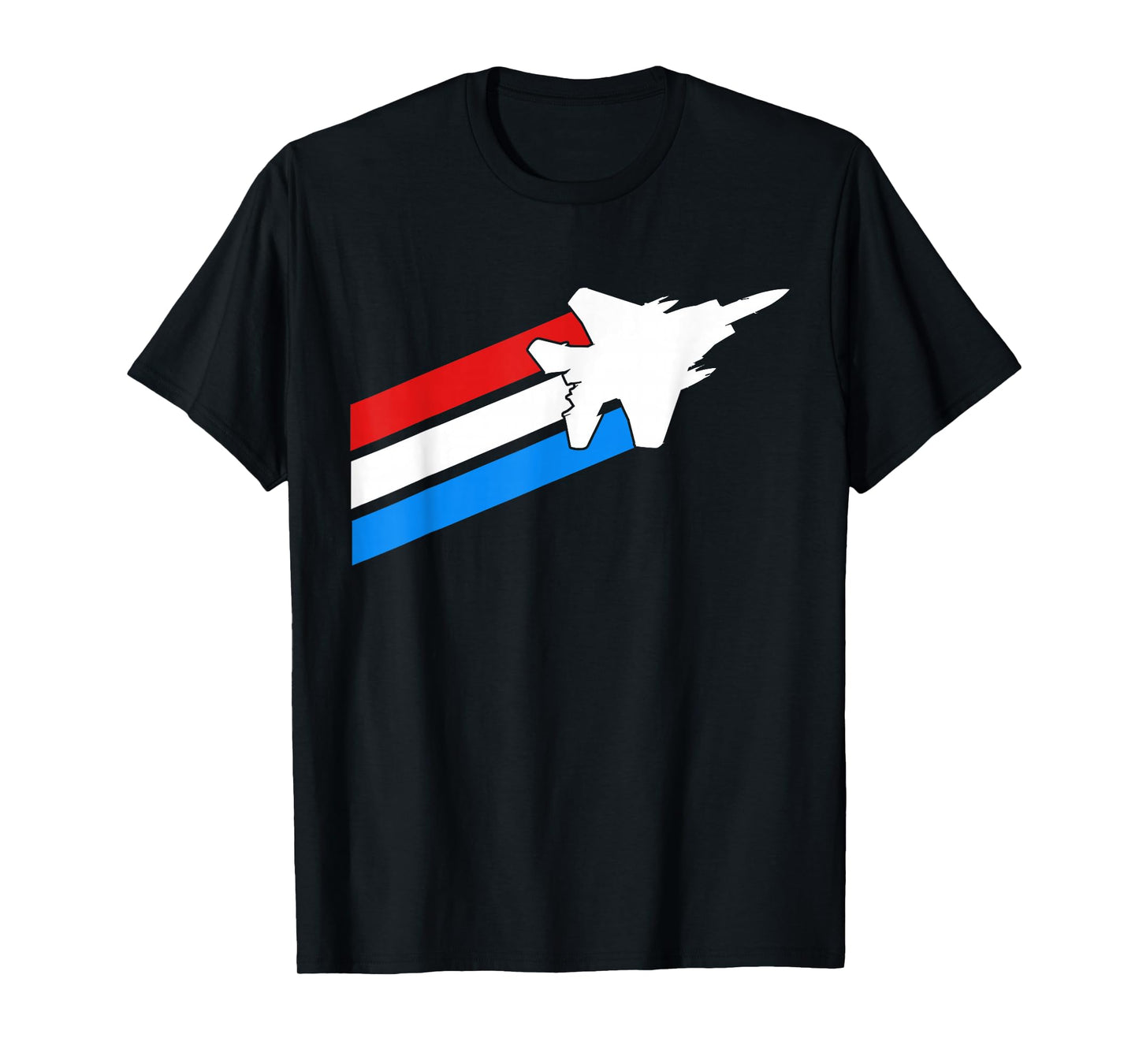 F-15 Eagle Patriotic Flag Military Jet Fighter T-Shirt