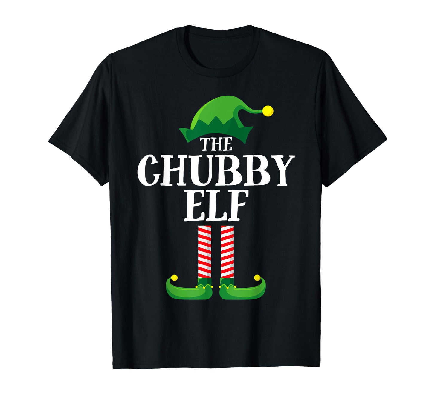 Chubby Elf Matching Family Group Christmas Party T-Shirt