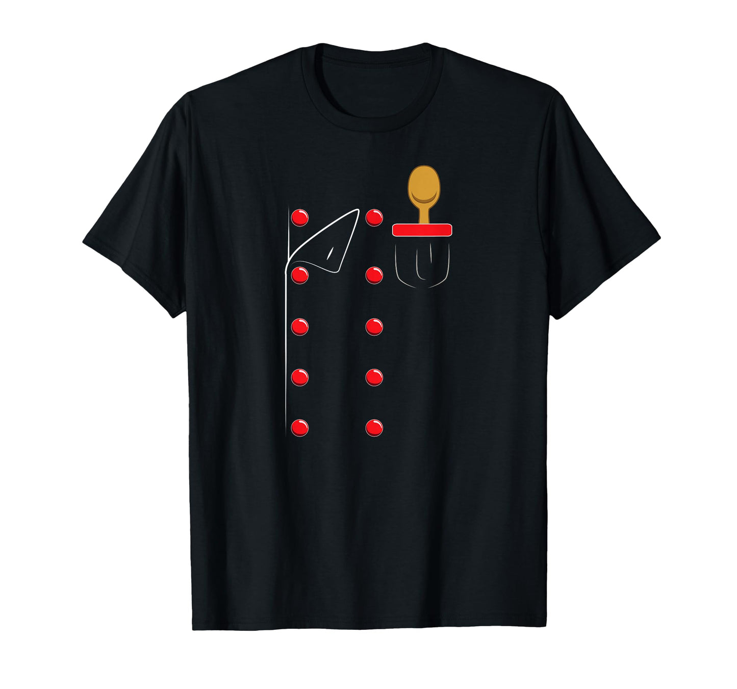 Chef Uniform Jacket Faux Cook Cooking T-Shirt