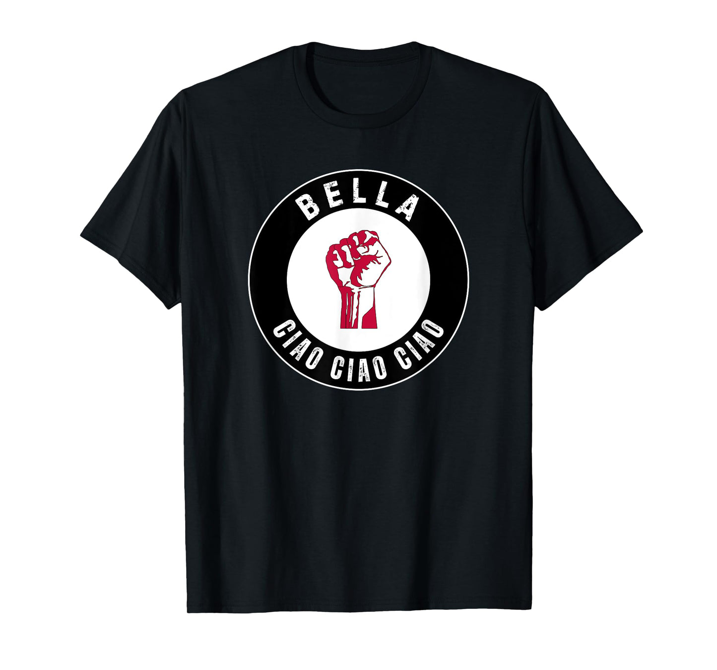 Bella Ciao: Resistance is Power Vintage Black T-Shirt