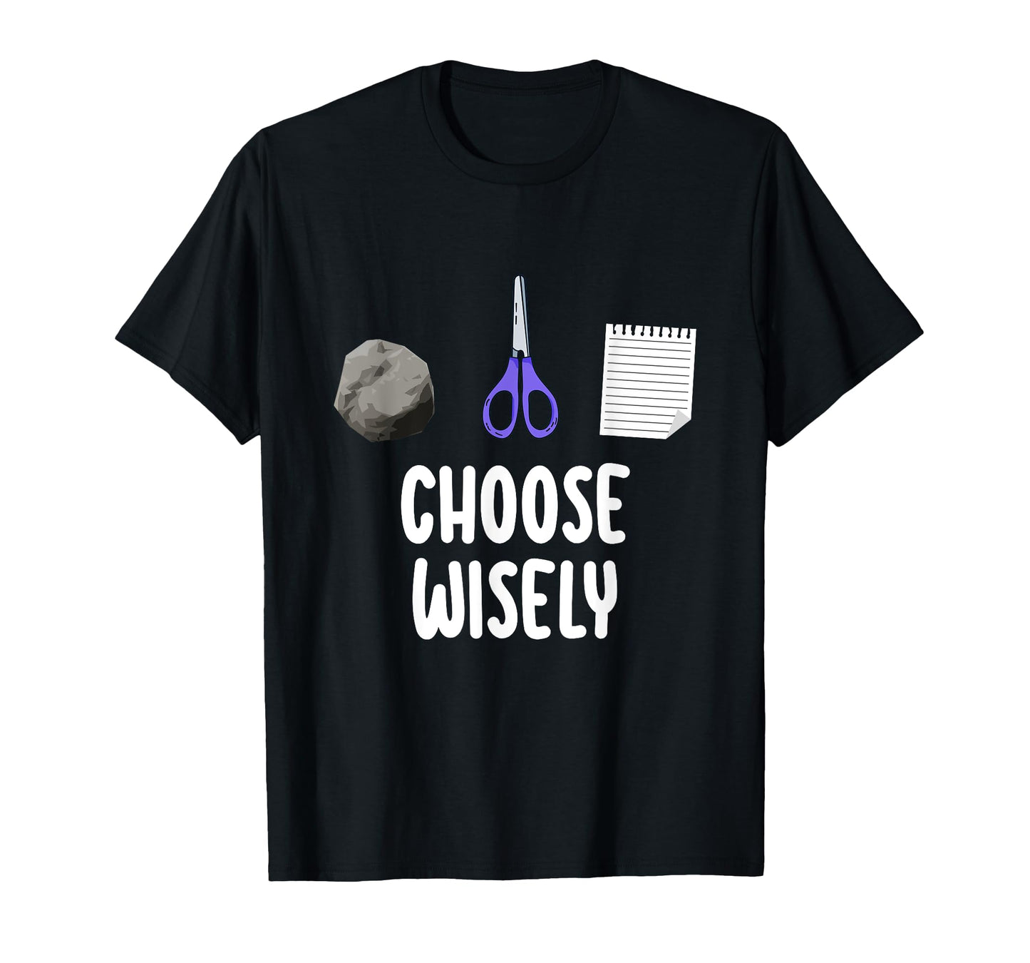 Rock Paper Scissors Hand Game Shirt Funny Choose Wisely Kids T-Shirt