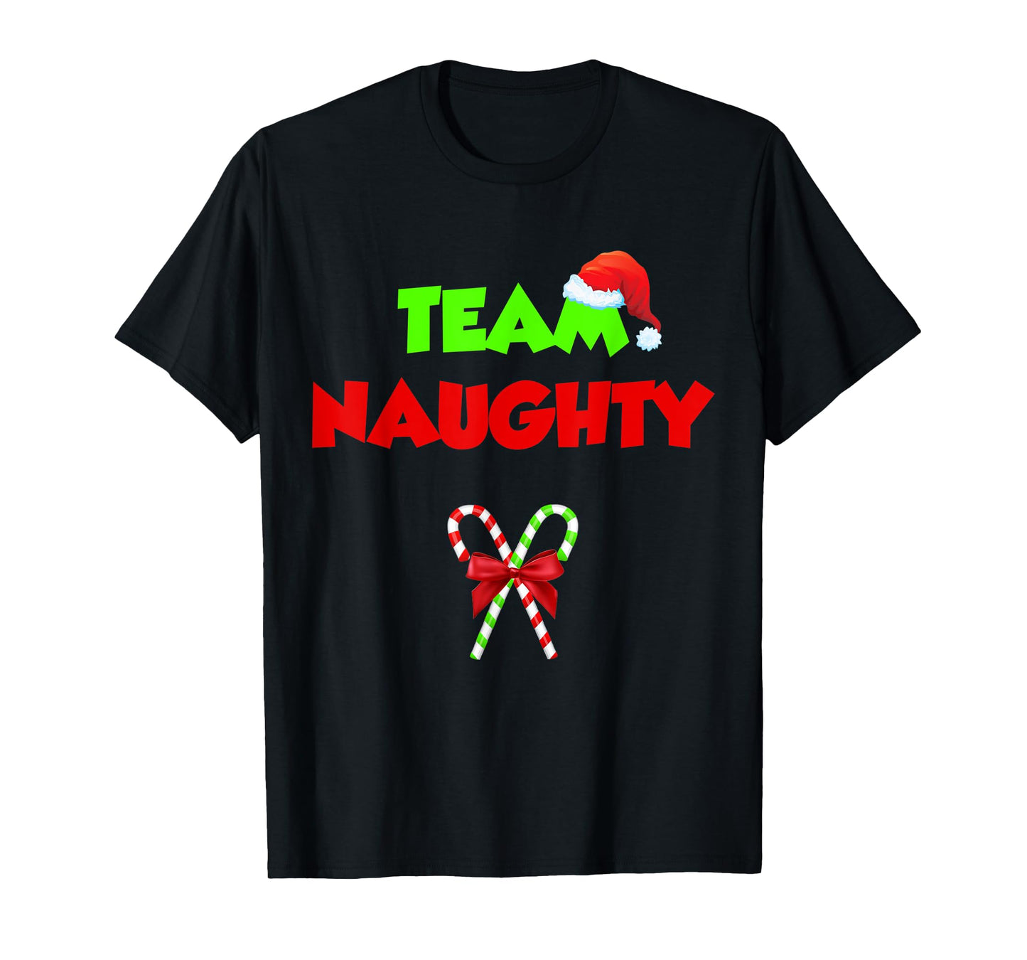 Team Naughty Nice Funny Christmas Xmas Gifts For Men Women T-Shirt