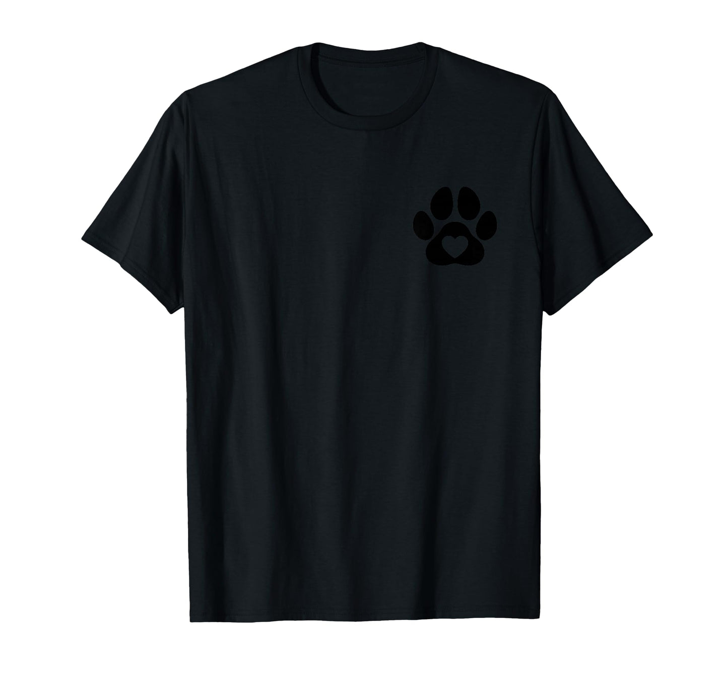 Minimalist Paw Heart Dog Love, Dogs Lovers Dog dad Dog mom T-Shirt