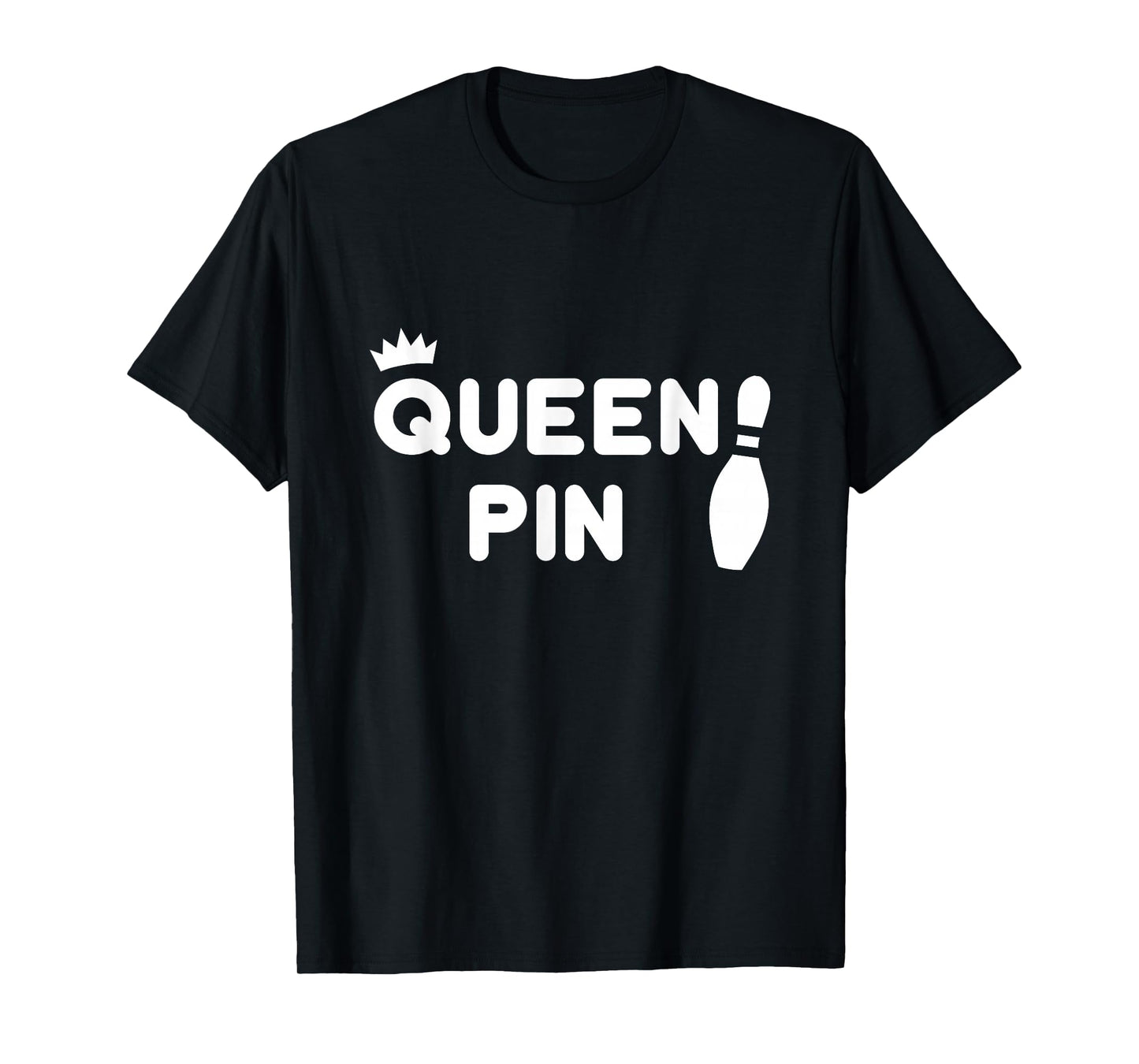 Queen Pin Bowling Shirt, Funny Cute Couples Bowler Gift T-Shirt