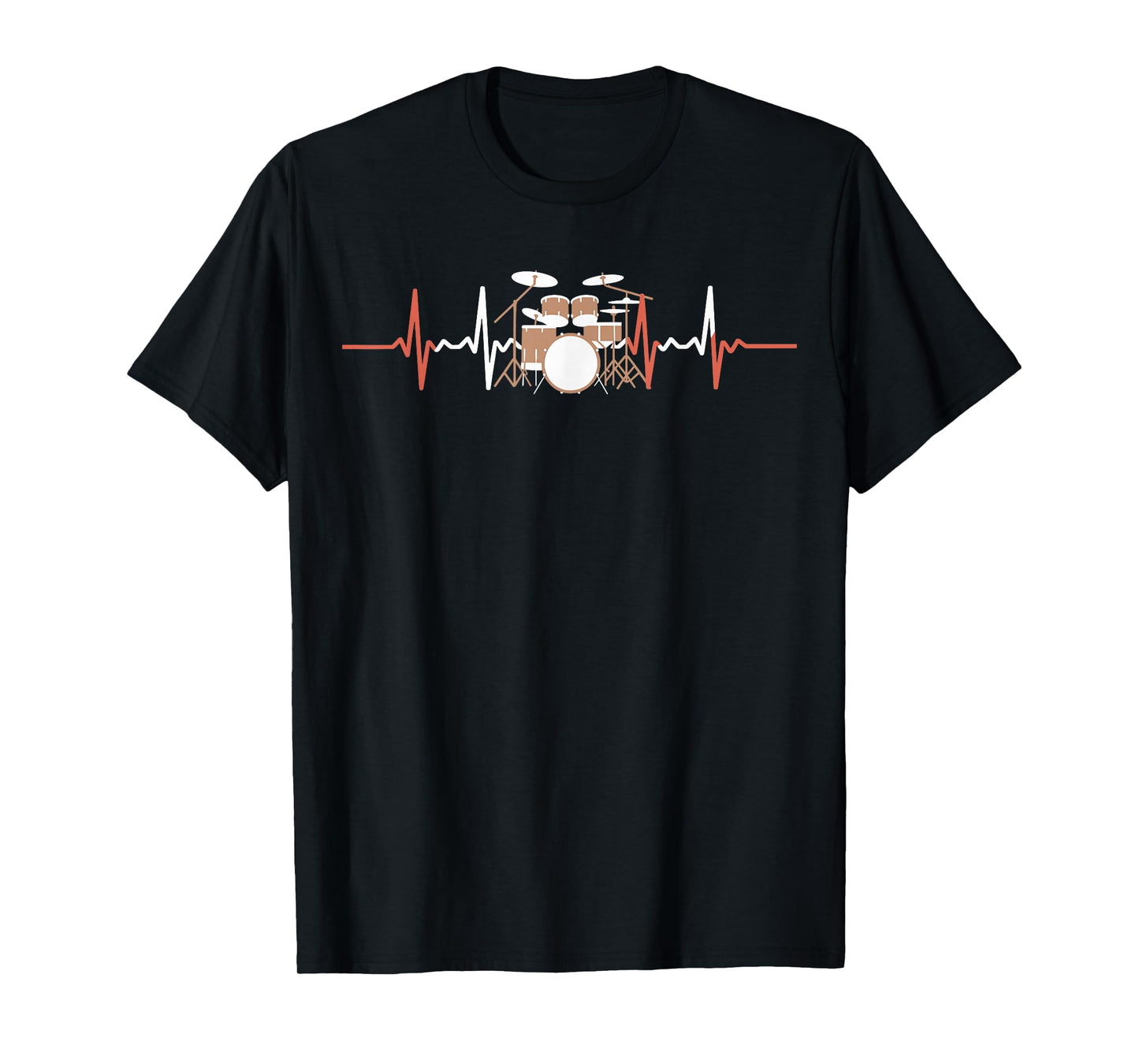 Music Lover Drum Heartbeat Drummer T-Shirt