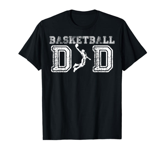 Basketball Dad TShirt Fathers Day Gift For Daddy Papa Father T-Shirt