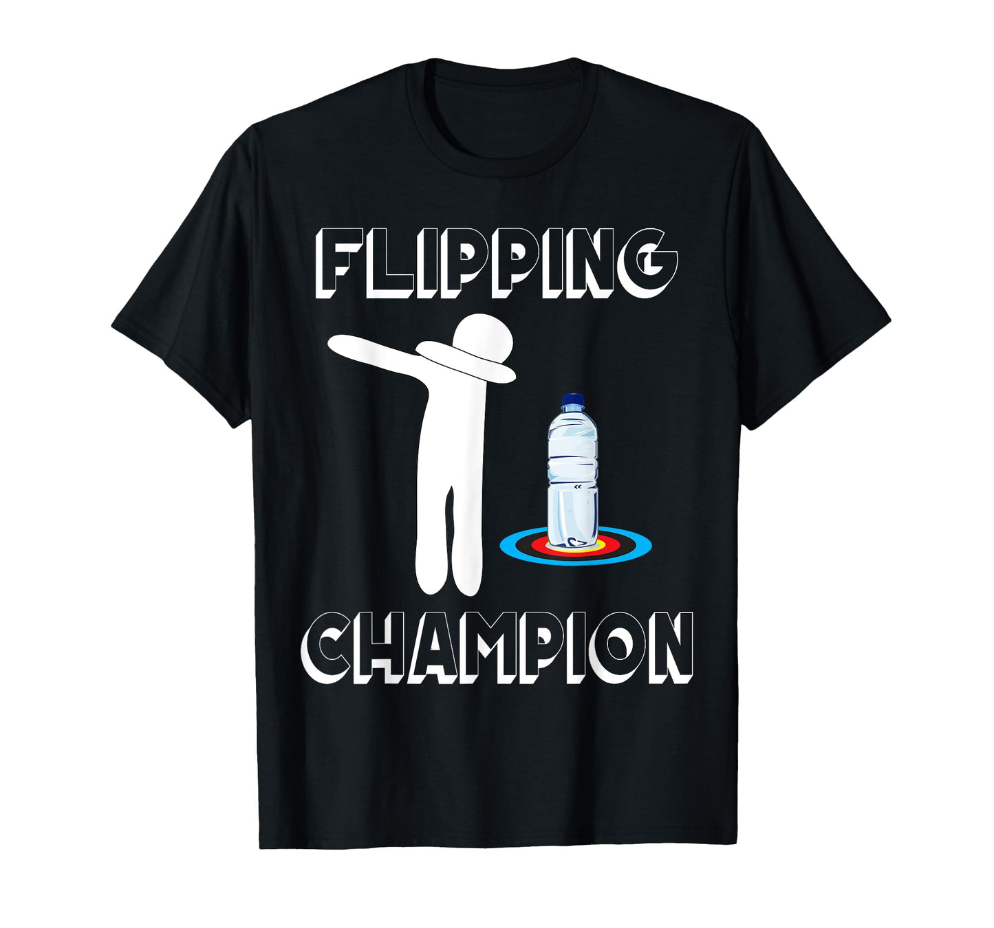Water Bottle Flipping Tshirt Dabbing Flipping Champion