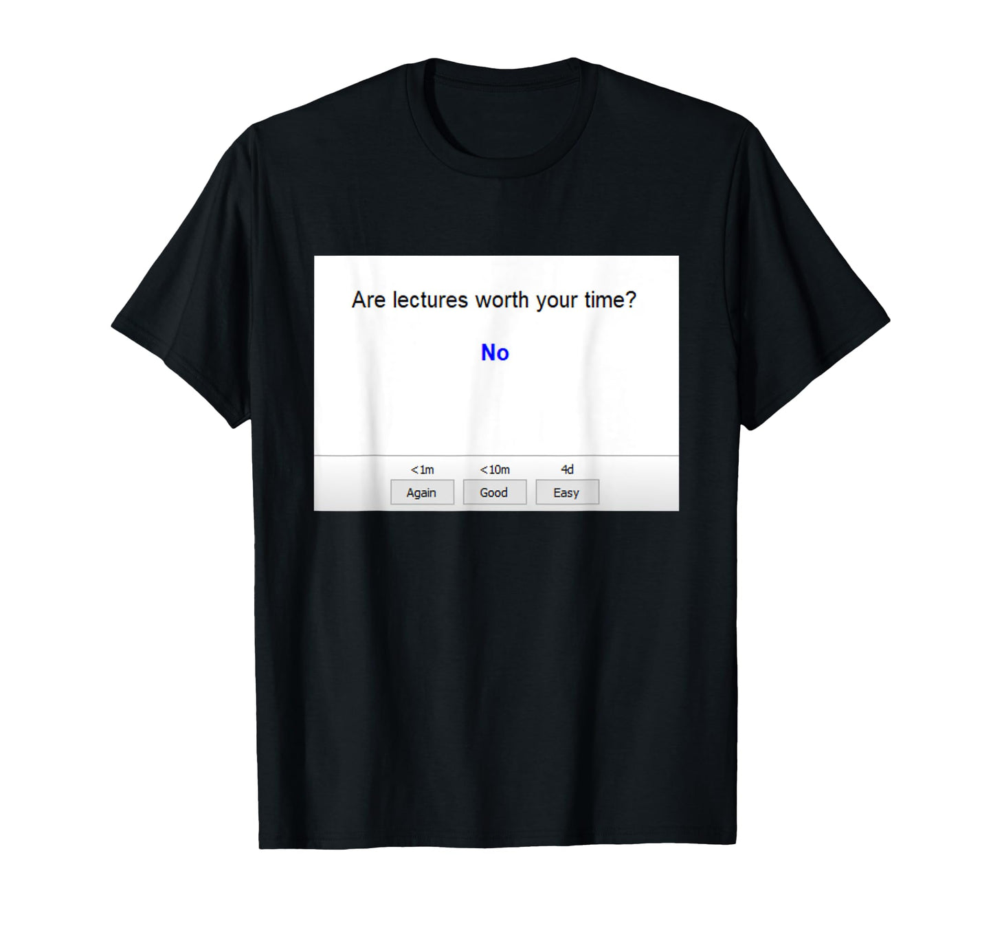 Are Lectures Worth Your Time Anki Funny Medical School T-Shirt