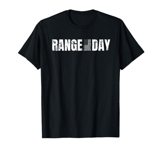 Range Day American Flag Patriotic Shooting Range T-Shirt