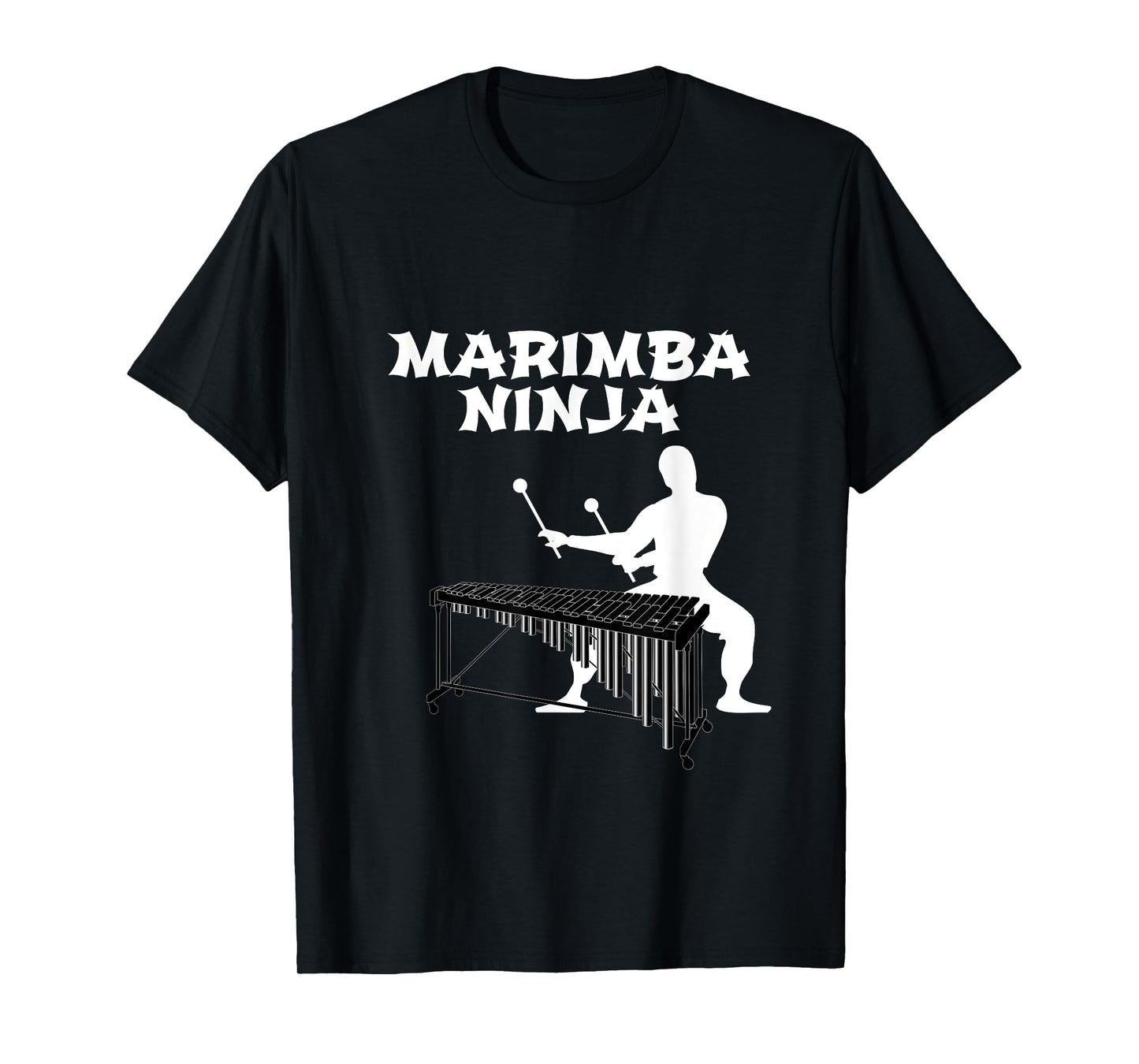 Marimba Ninja Marching Band T-Shirt | Funny Percussion Shirt T-Shirt