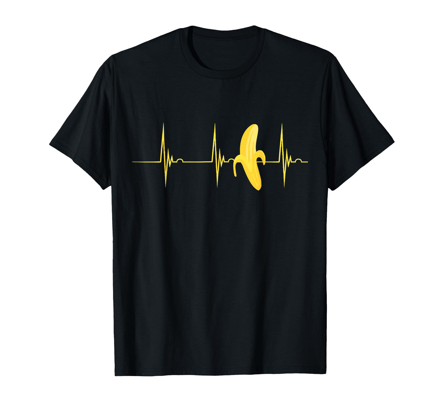 Banana Heartbeat ECG Pulse Banana Lovers Fruit Fruit T-Shirt