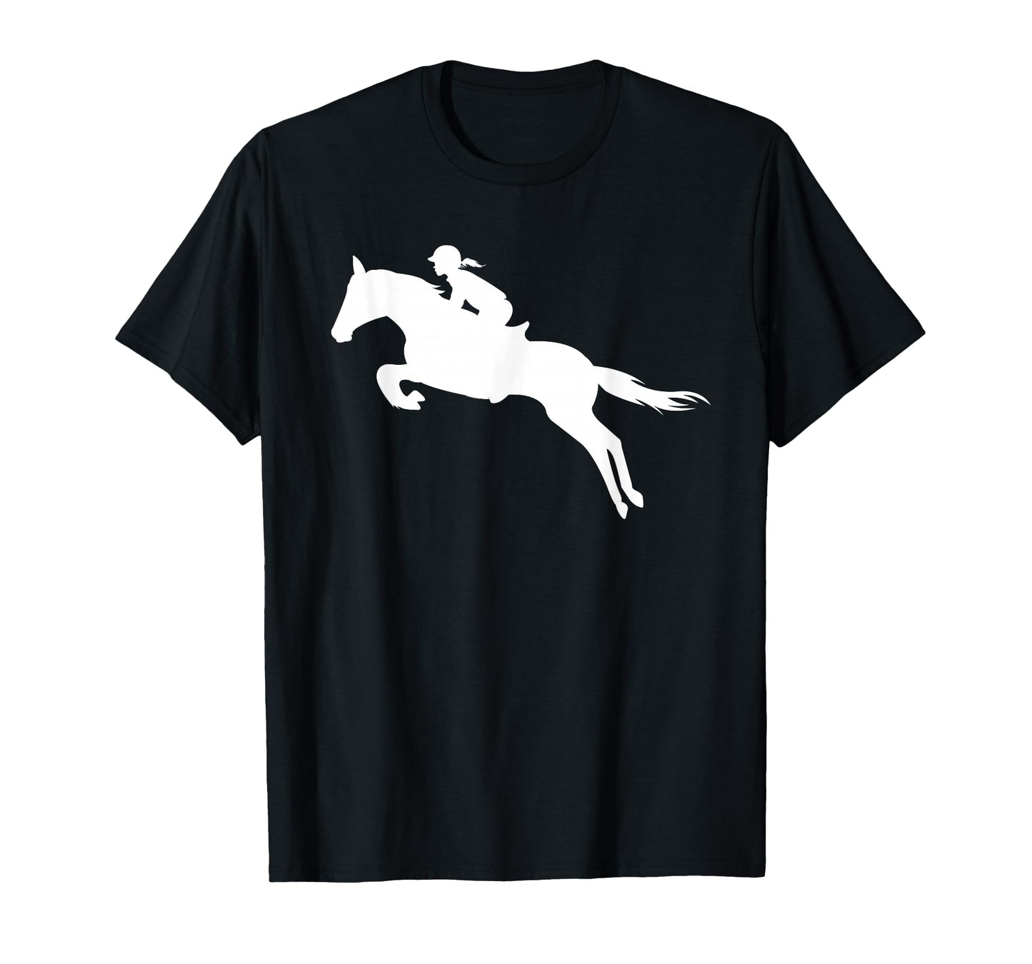 Cute English Riding Hunter Jumper Girl Riding Horse Tee Gift T-Shirt