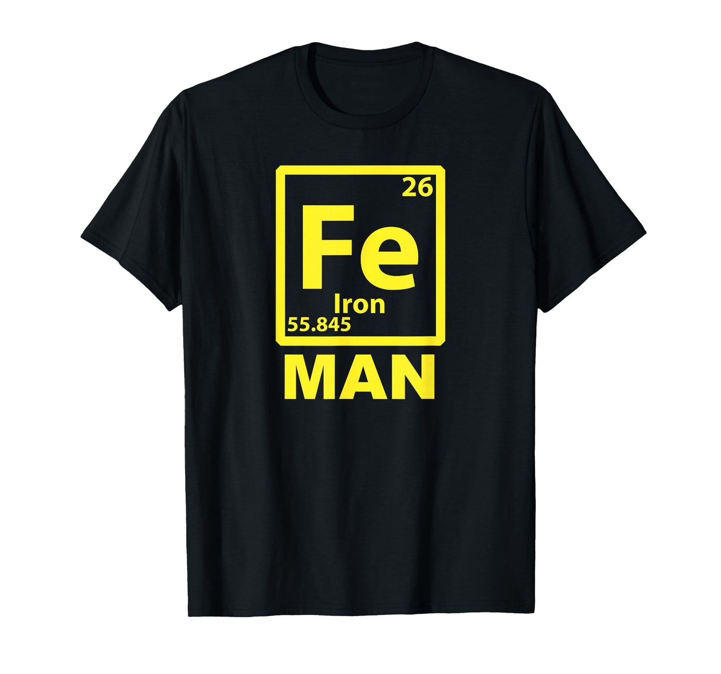 Miftees Funny Science Tees Iron (Fe) Man T-Shirt