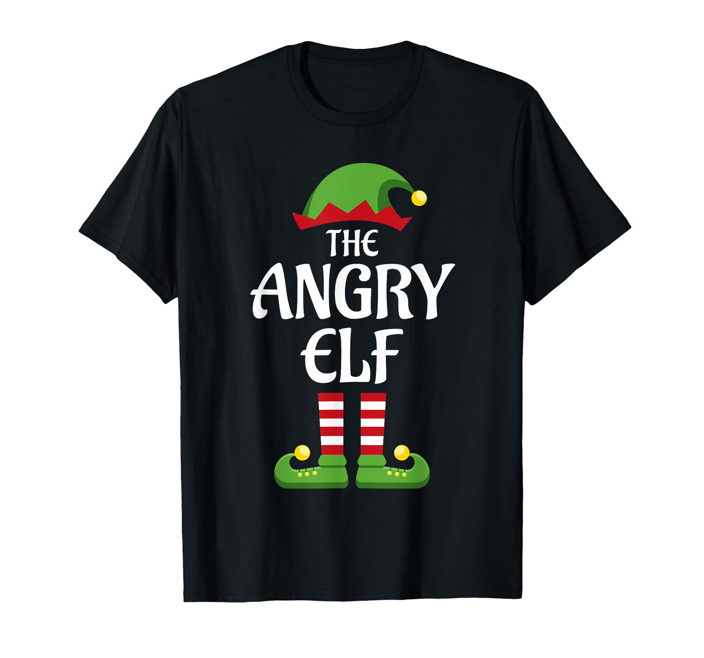 Angry Elf Family Matching Group Christmas T-Shirt
